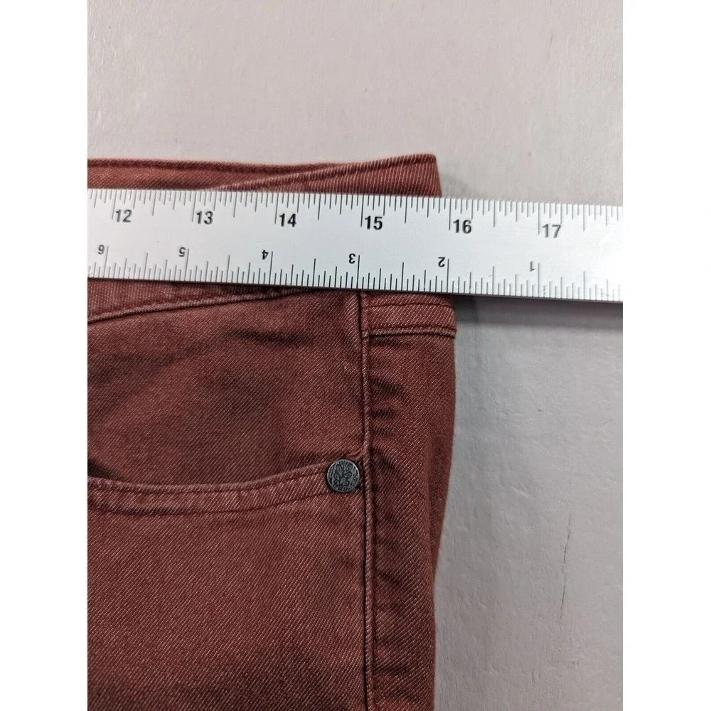 Y2K prAna Breath Kayla Jeans Womens Size 4 Burgundy Stretch Skinny Denim Casual